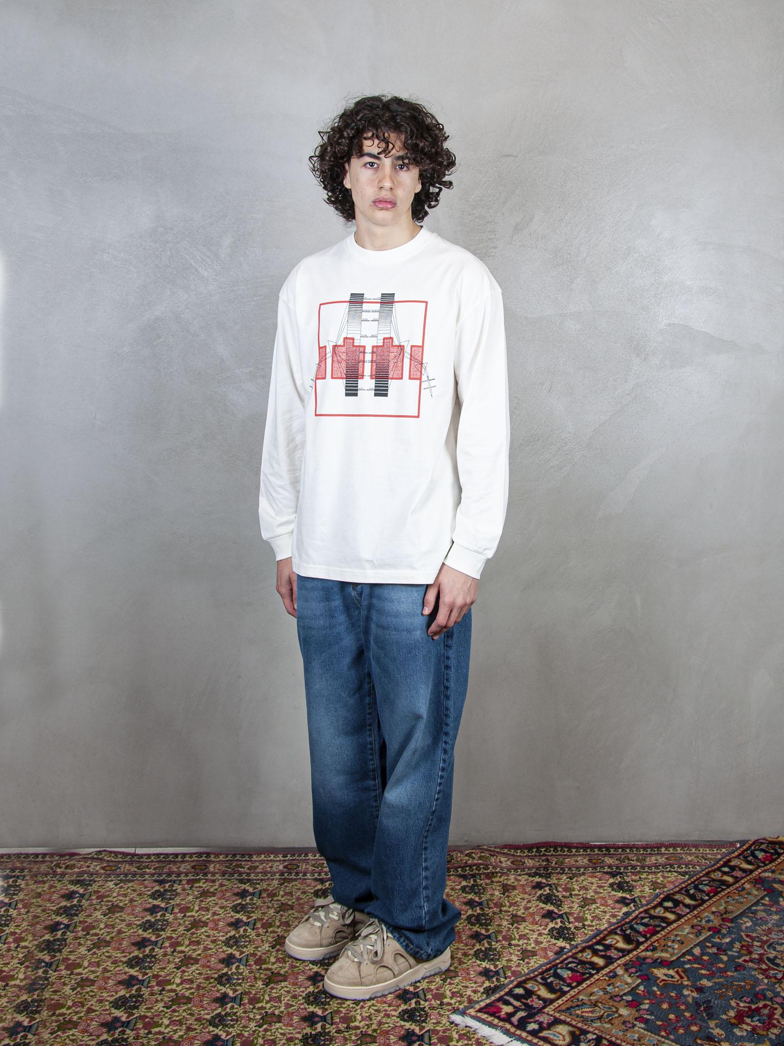 TTT T-Shirt Spectrum Block Filter ls LS006 WHITE TTT 