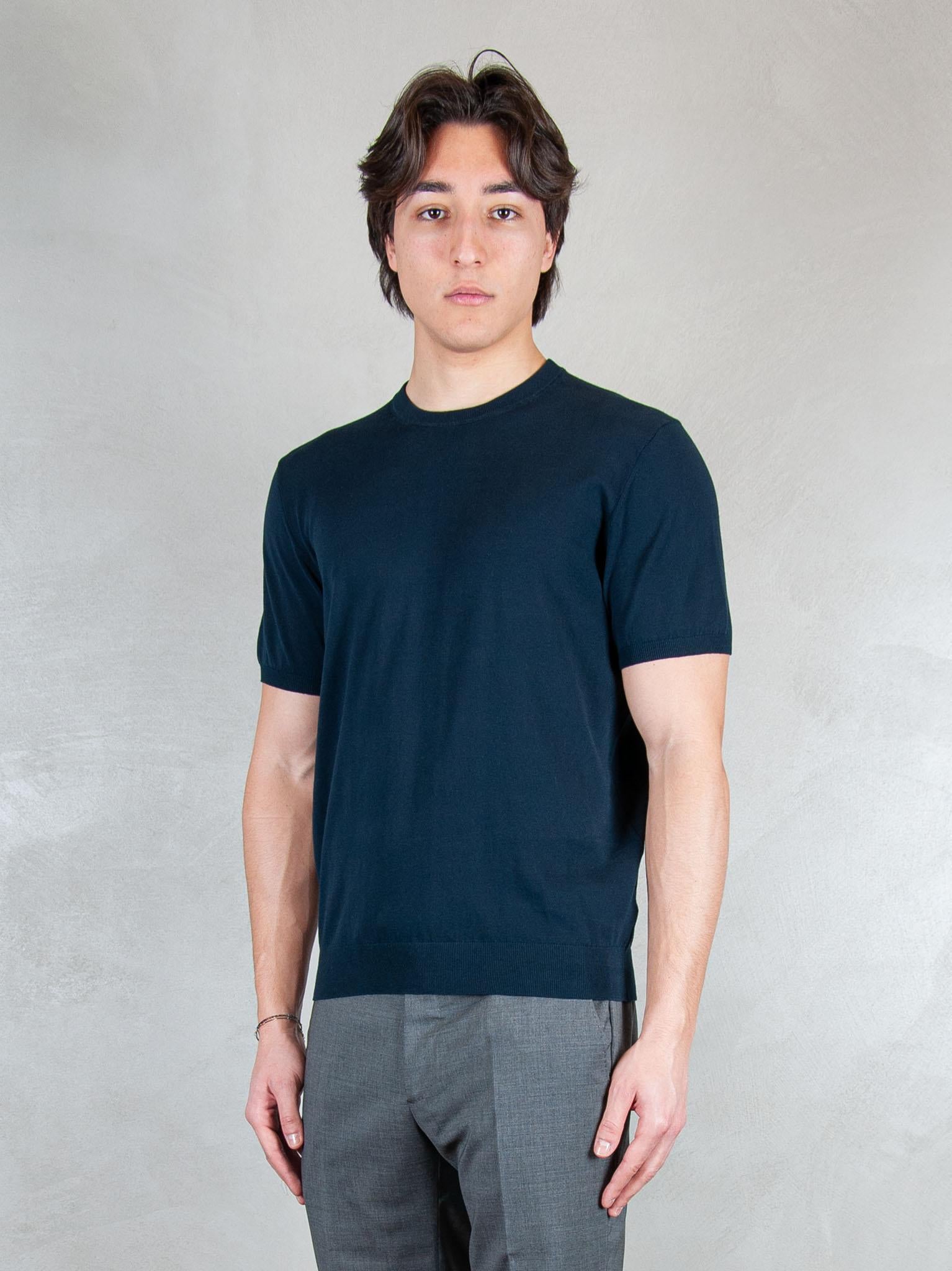 Raphael1966 Maglia Tshirt Cotone Crepe DK17003 BLU NOTTE Raphael - Dkt 