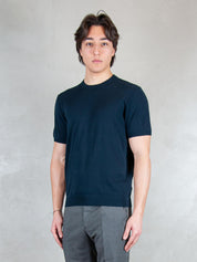 Raphael1966 Maglia <BR/>Tshirt Cotone Crepe DK17003 BLU NOTTE Raphael - Dkt 