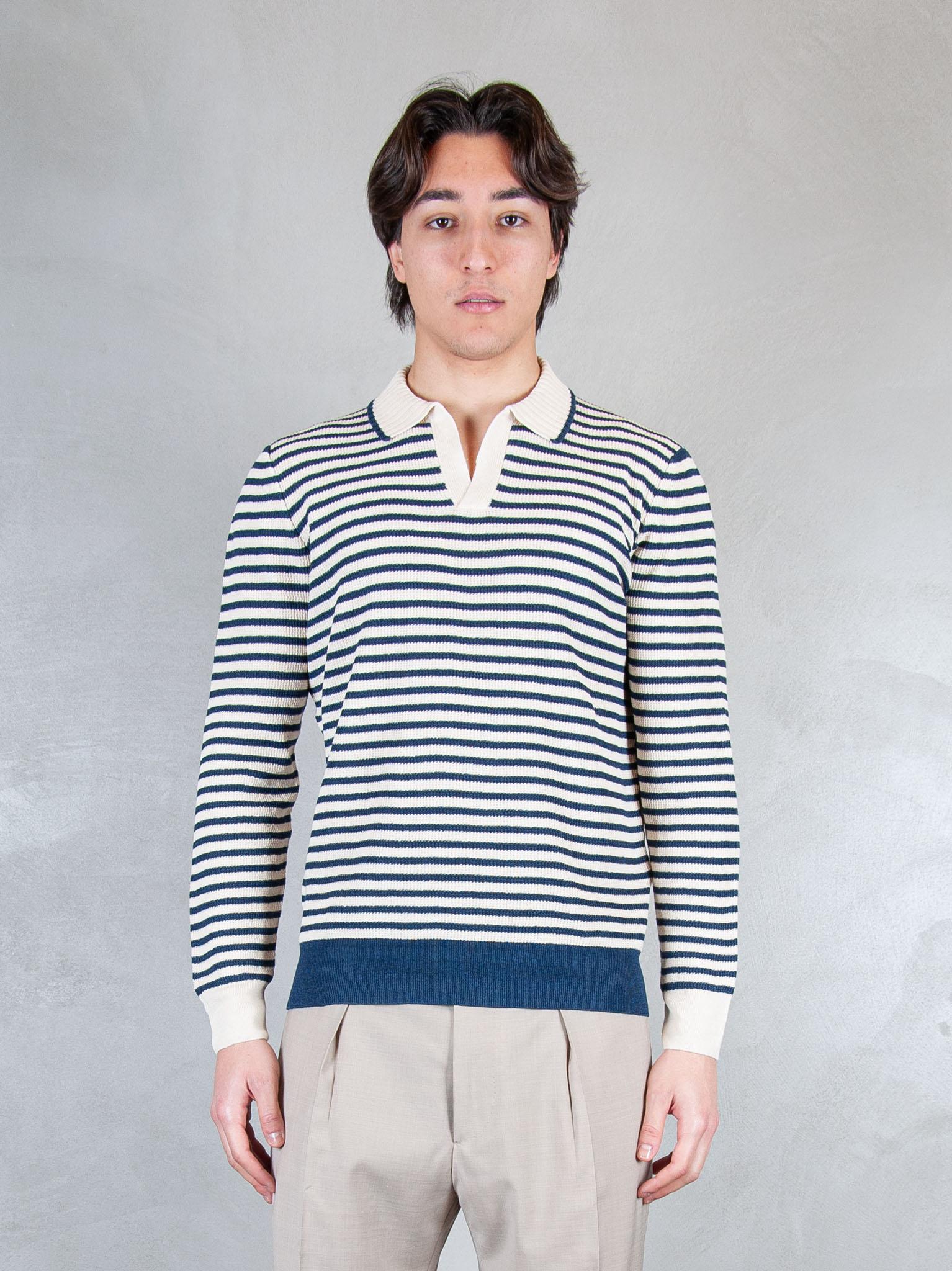 Raphael1966 Maglia Polo Capri Stripes 57150-18669 598 Raphael - Grnsas 