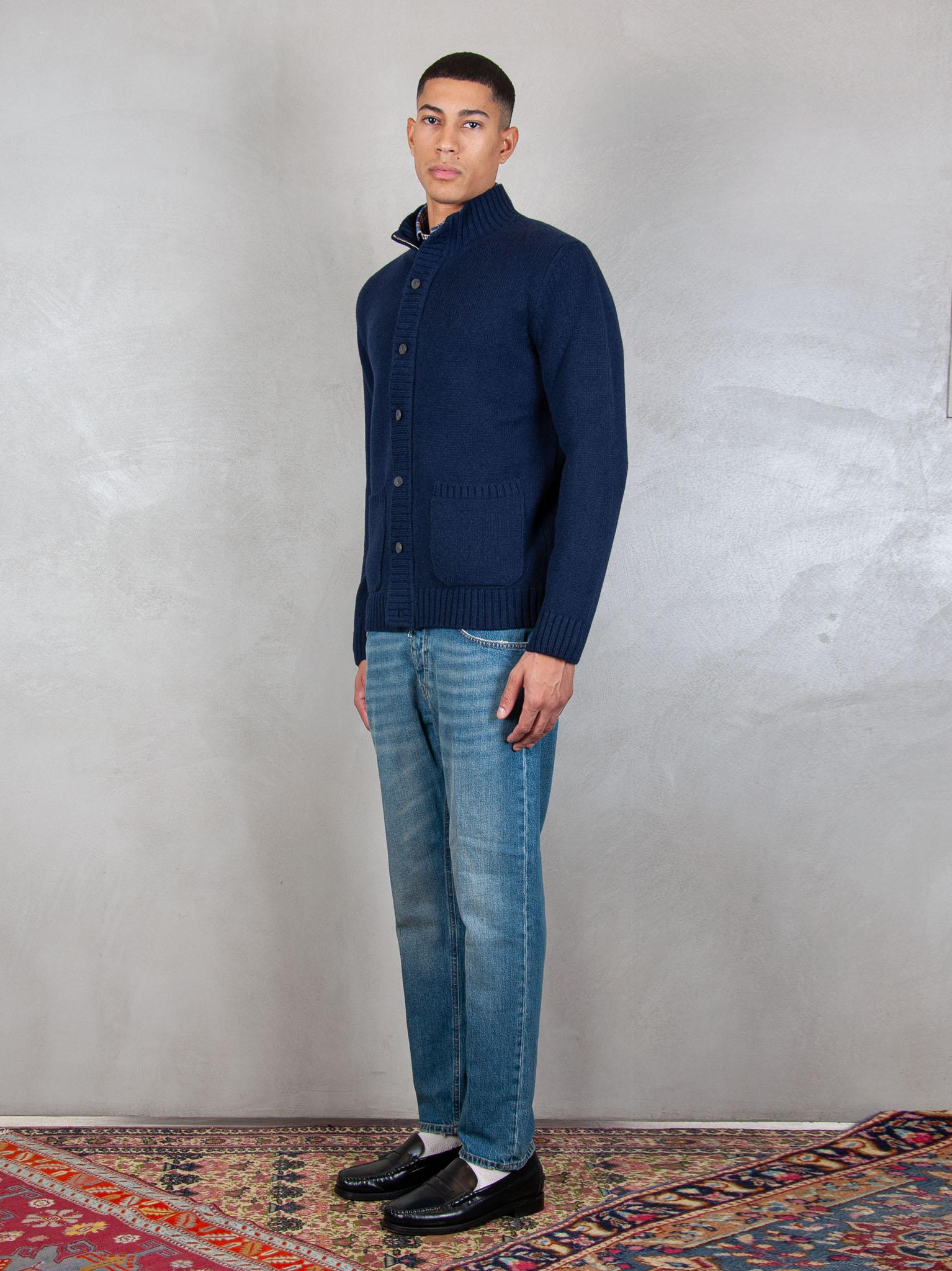 Luigi Gentile Maglia Giubbotto Zip e Bottoni LG1206 90 Luigi Gentile 