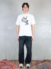Parra T-shirt <BR/>End the loungechair 55160 WHITE Parra 