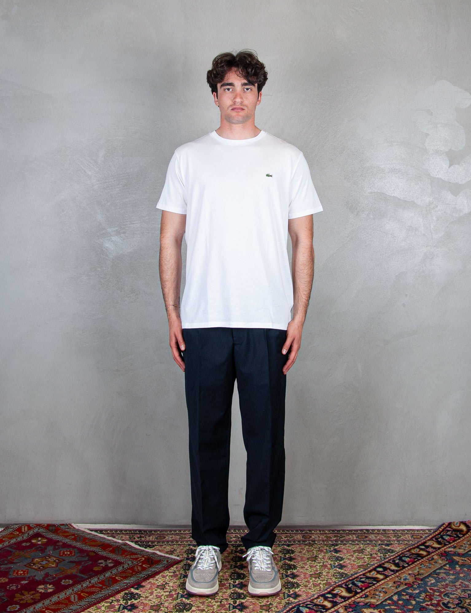 >T-Shirt in cotone Pima TH6709 001 Lacoste 