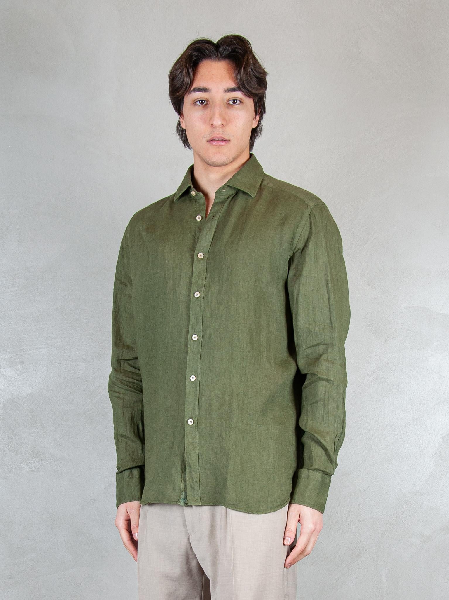 Tintoria Mattei Camicia Lino TNP J66-UU2 Tintoria Mattei 