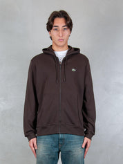 Lacoste <BR/>Felpa cappuccio con zip SH9626 SKB Lacoste 