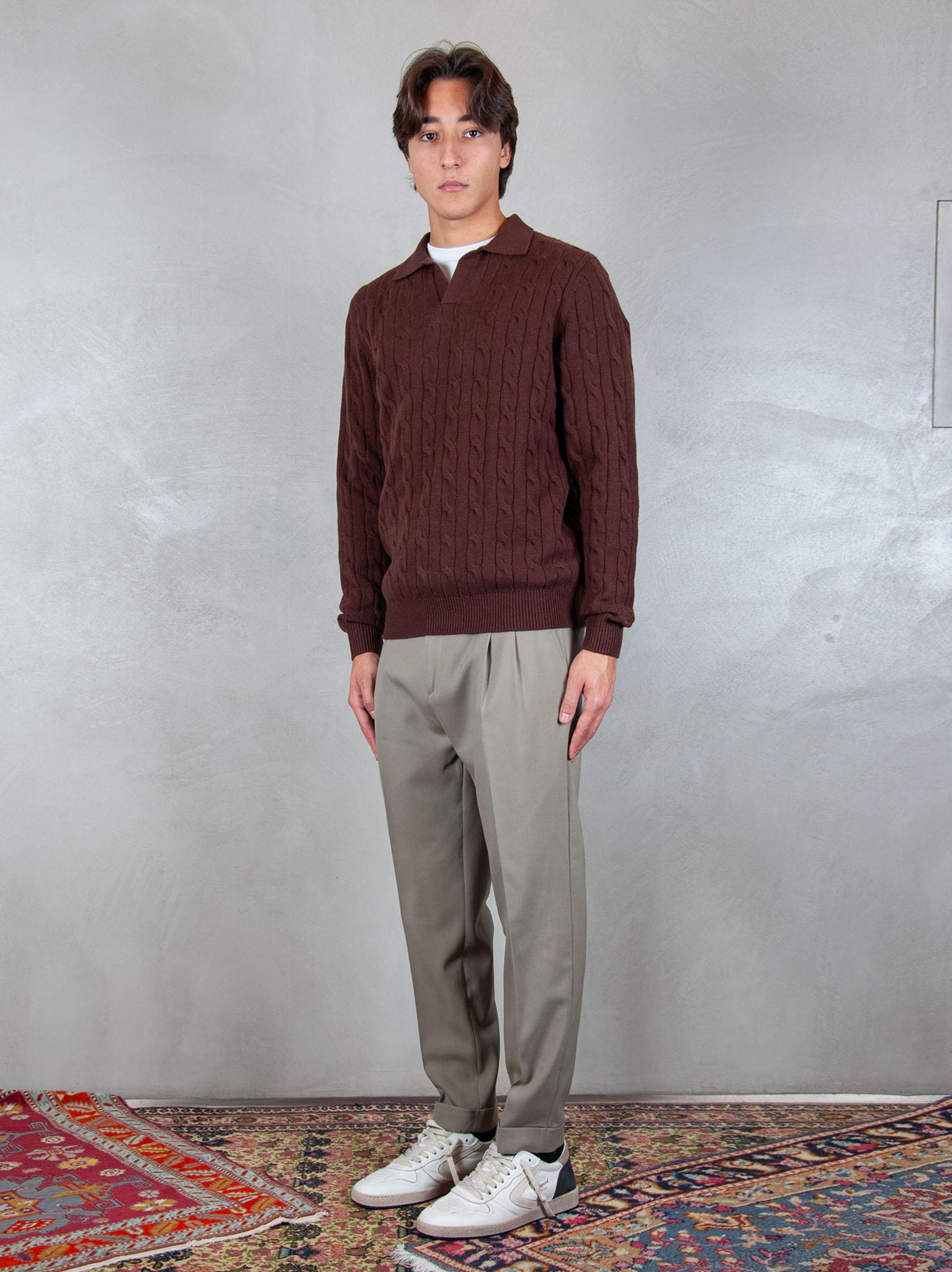 MC2 Saint Barth maglia Downing braid polo wool DOW0003 00033I MC2 St Barth 