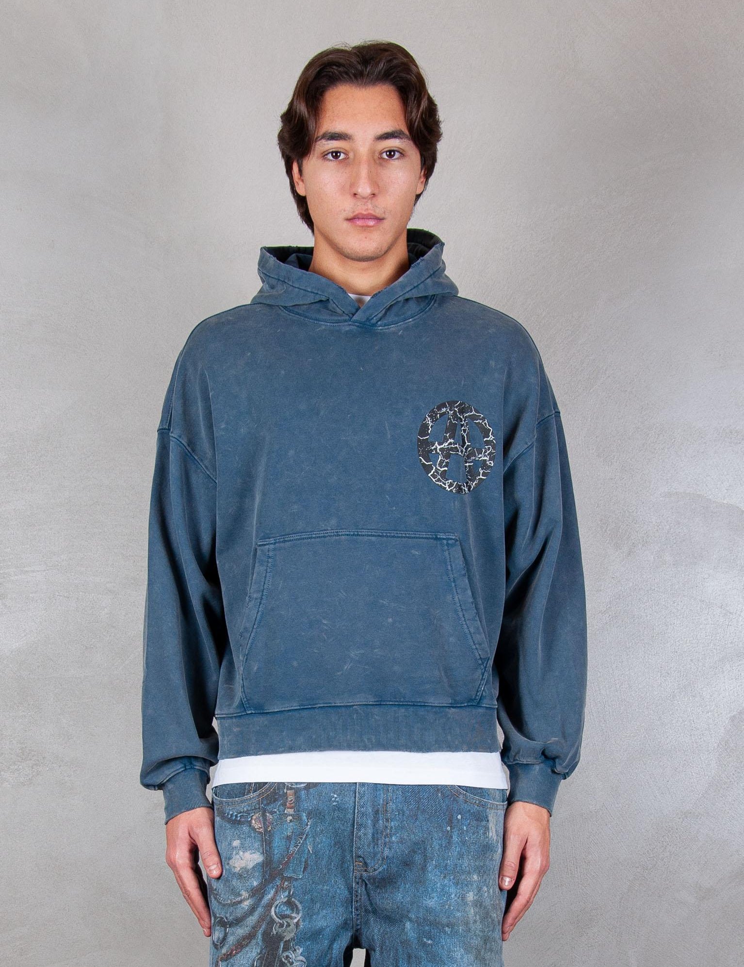 >Anarchy Hoodie ANARCHY HOODIE NAVY BLUE Acupuncture 