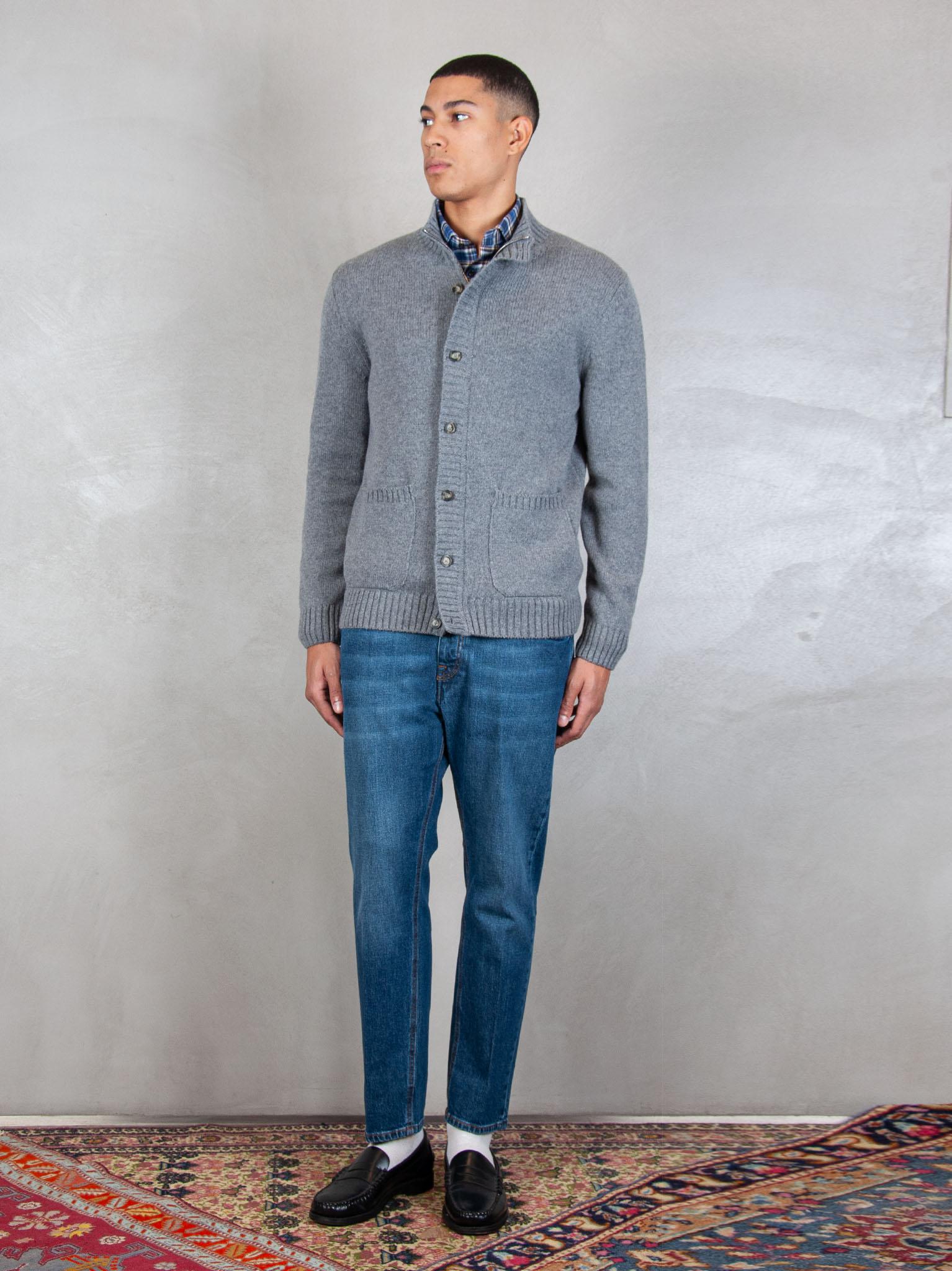 Luigi Gentile Maglia Giubbotto Zip e Bottoni LG1206 04 Luigi Gentile 