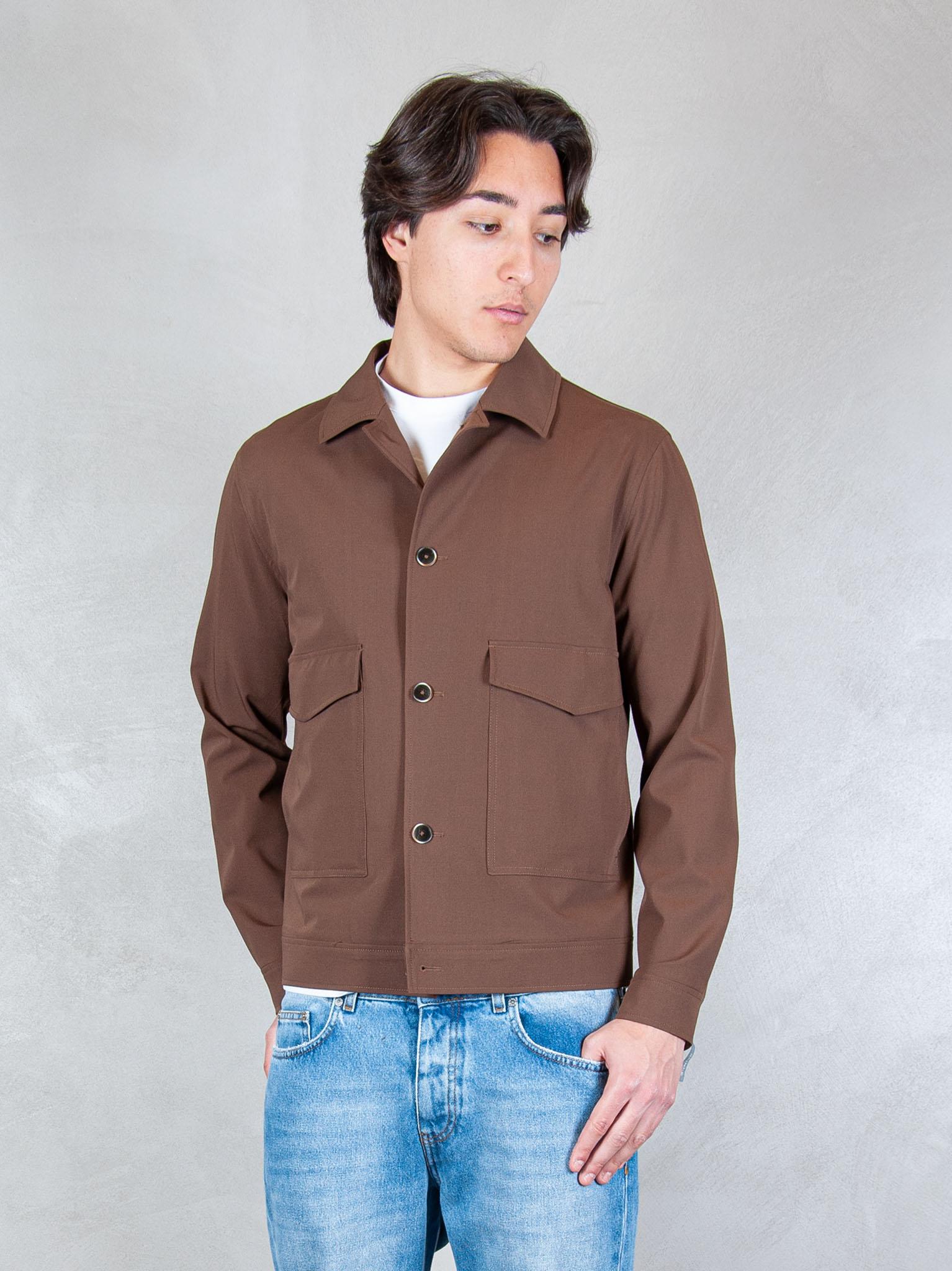 Seinse Giacca Overshirt GBE1112 MOKA Seinse 