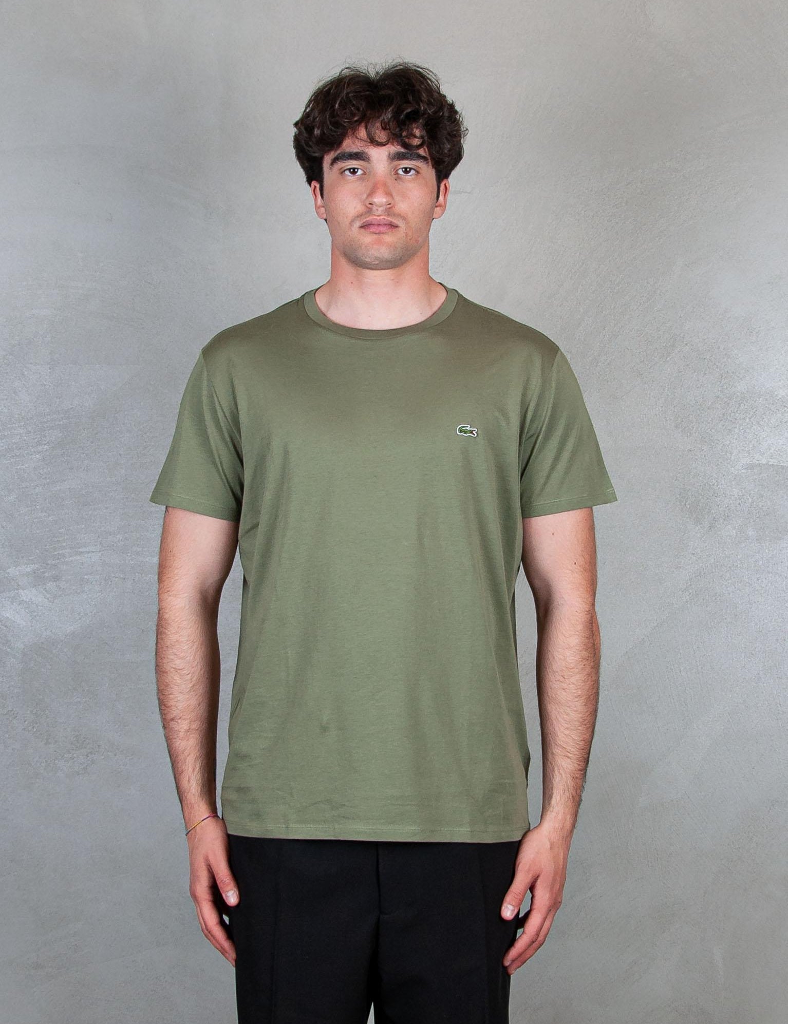 >T-Shirt in cotone Pima TH6709 BMY Lacoste 