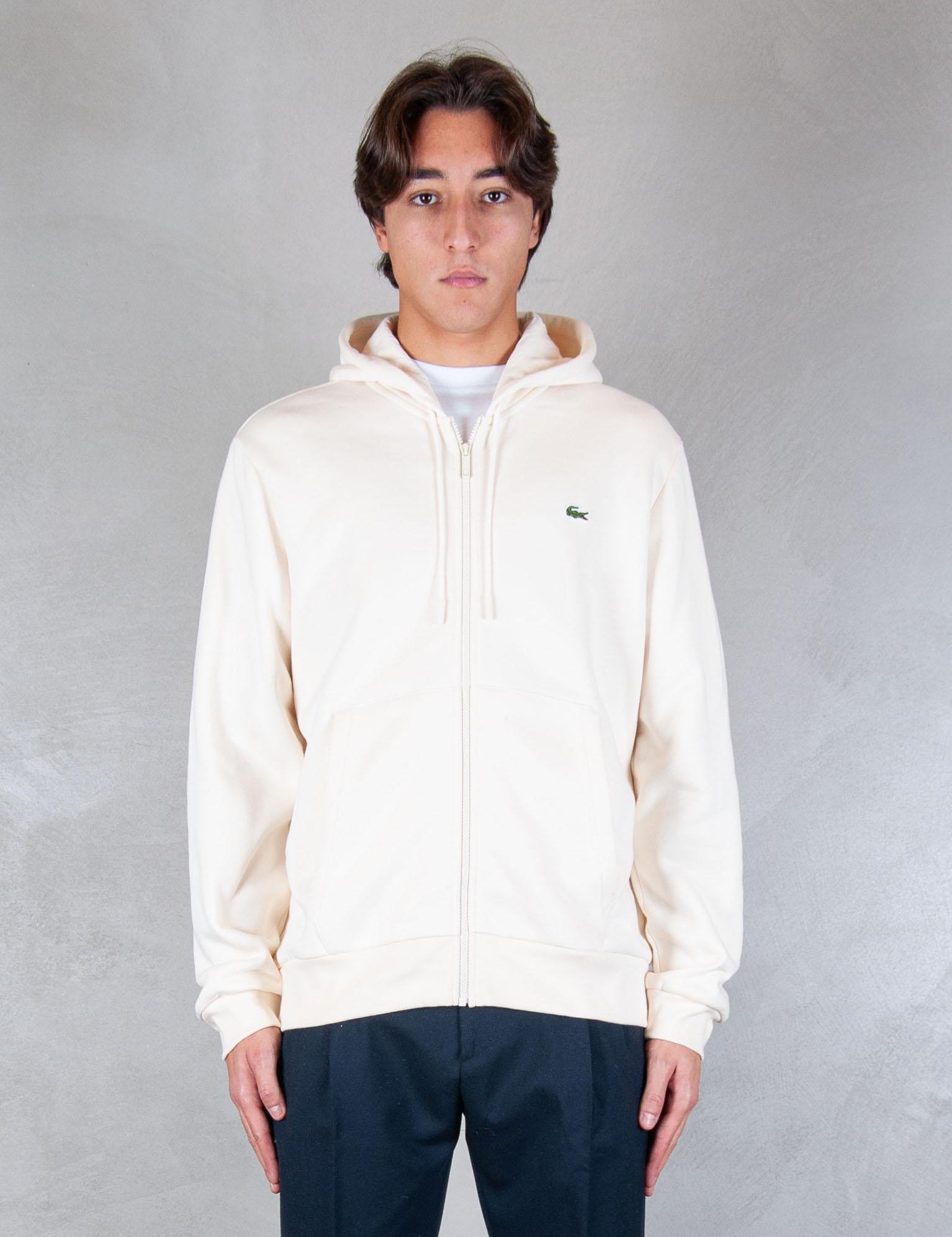 Felpa cappuccio con zip SH9626 XFJ Lacoste 