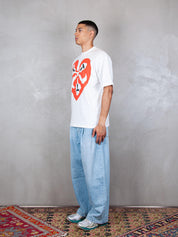 TTT T-Shirt <BR/>Heart tee 13TS010 WHITE TTT 