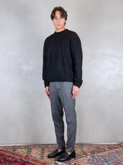 I'M Brian <BR/>Maglia girocollo rotture MA3416 NERO I'm Brain 