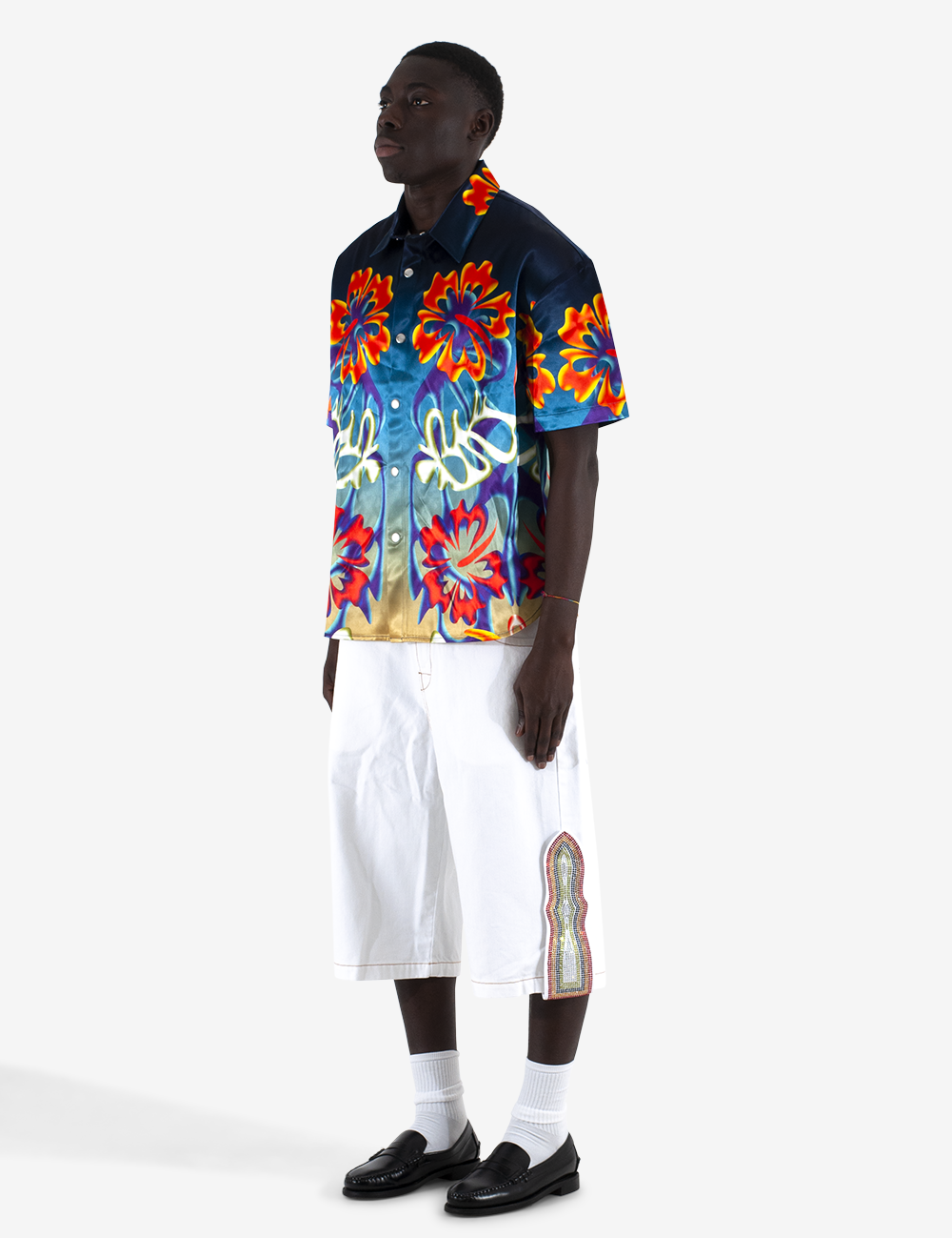 Hibiscus Shortsleeves Shirt SH33-VI04A24 PRT BLUEMARBLE 