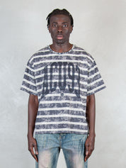 Acupuncture T-shirt <BR/>Acid Stripes ACID STRIPES STEEL GREY Acupuncture 