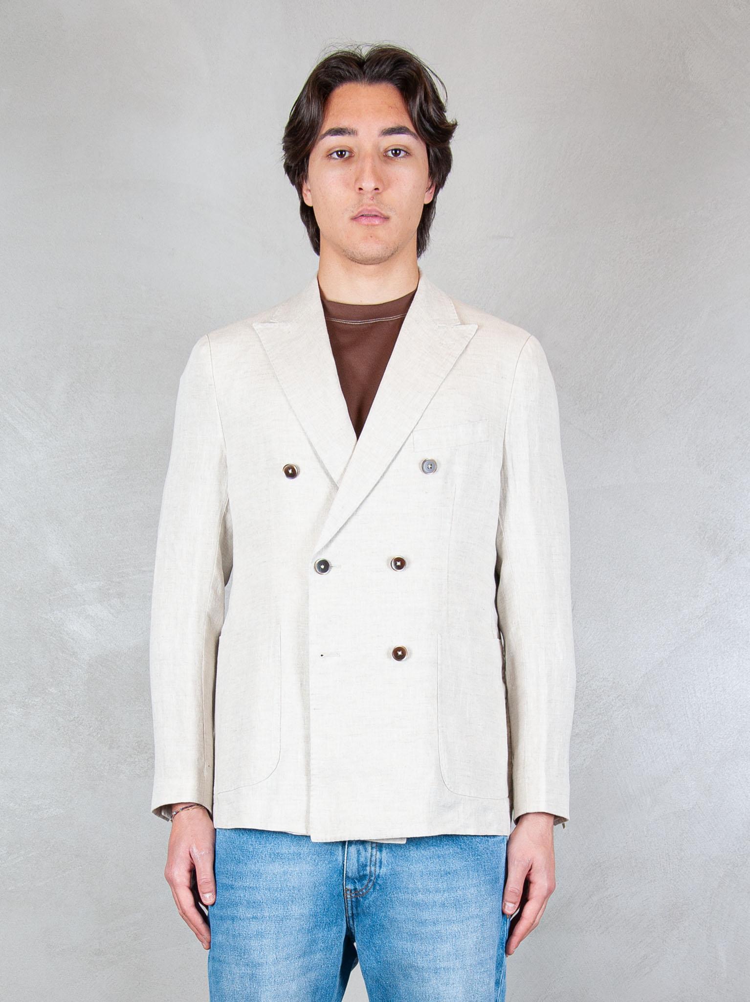 Seinse Giacca Doppiopetto Rever Lancia GAE1131 BEIGE Seinse 