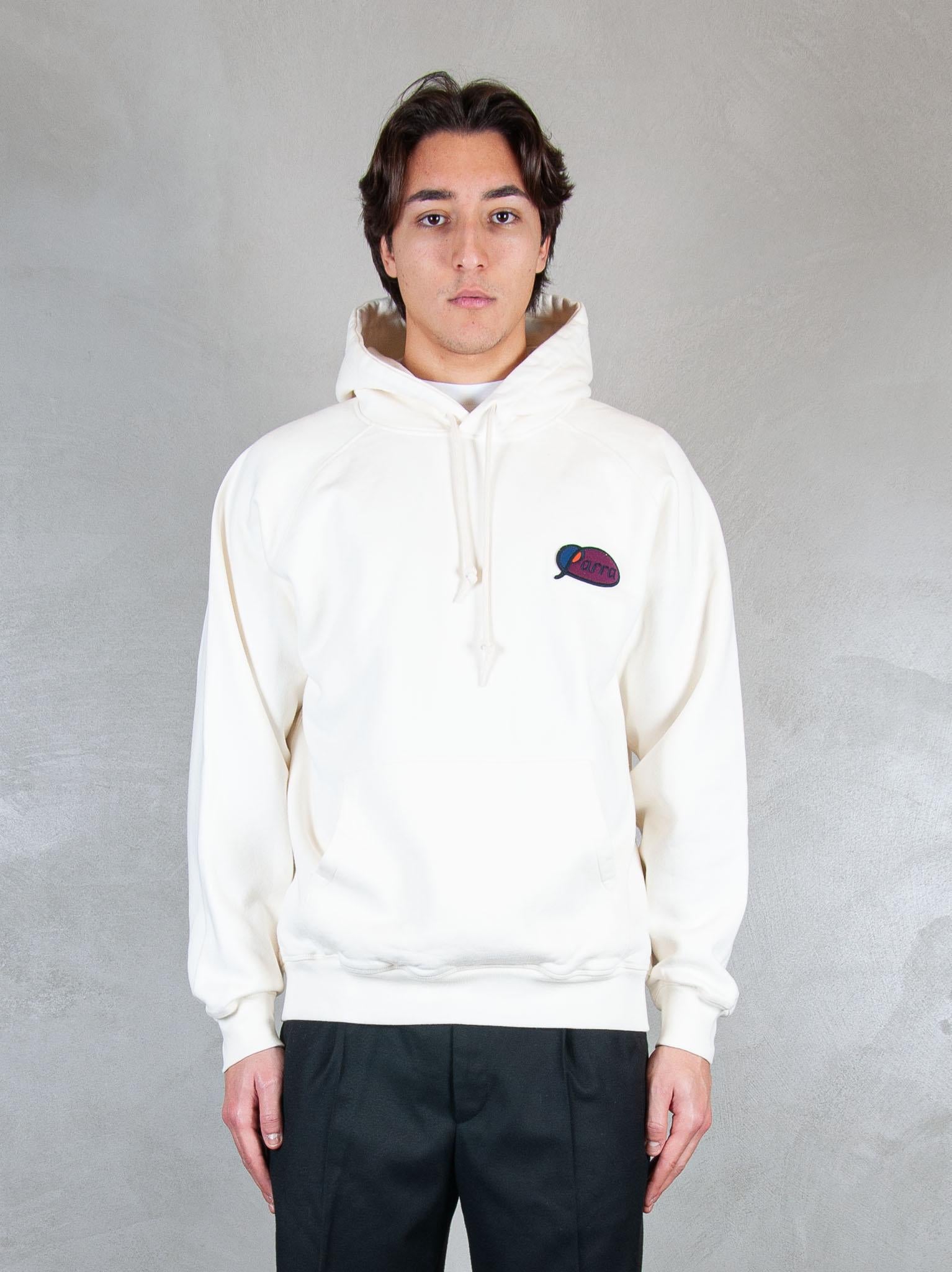 Parra Felpa Circled Script Logo hooded 54430 OFF WHITE Parra 