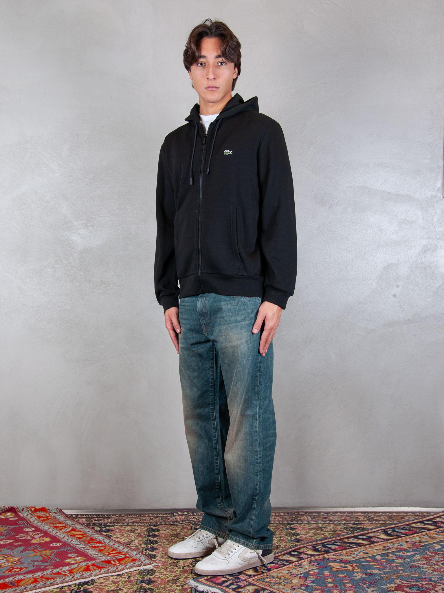 Lacoste Felpa cappuccio con zip SH9626 031 Lacoste 