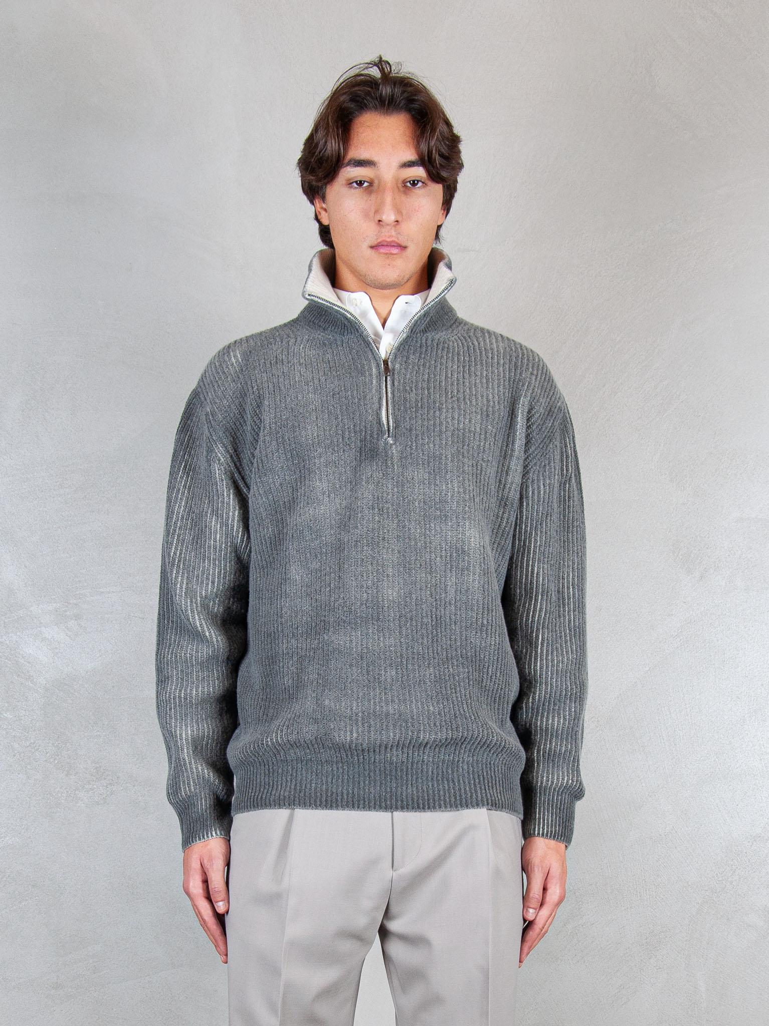 Atomofactory Maglia half zip nuvola FU24 03 Atom Factory 