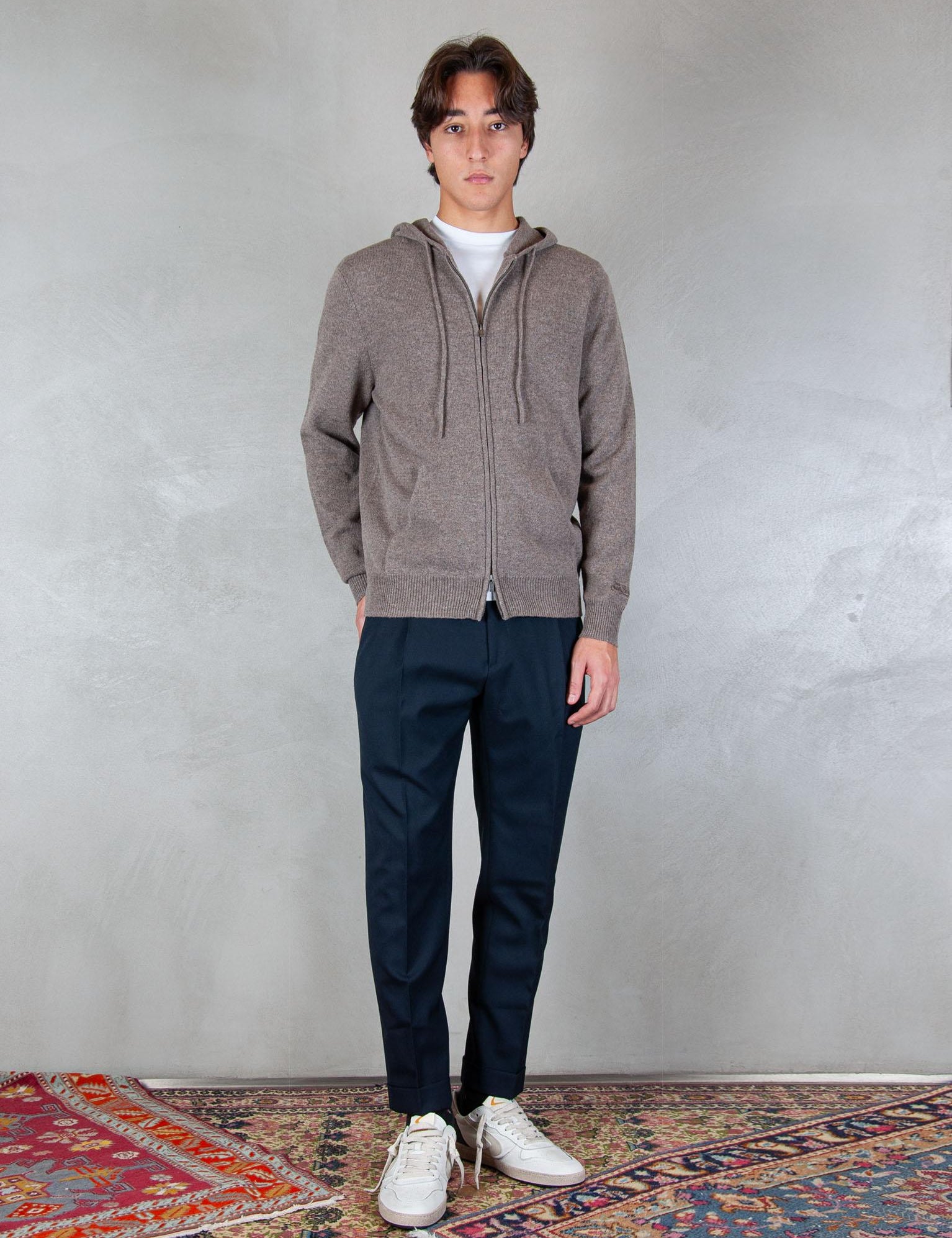 >Notting lambswool zip wool NOT0002 00028I MC2 St Barth 
