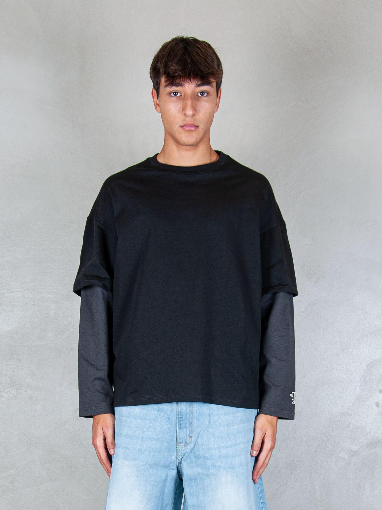 Hi Five T-Shirt Double Sleeve DOUBLE SLEEVE NERO Hi Five 