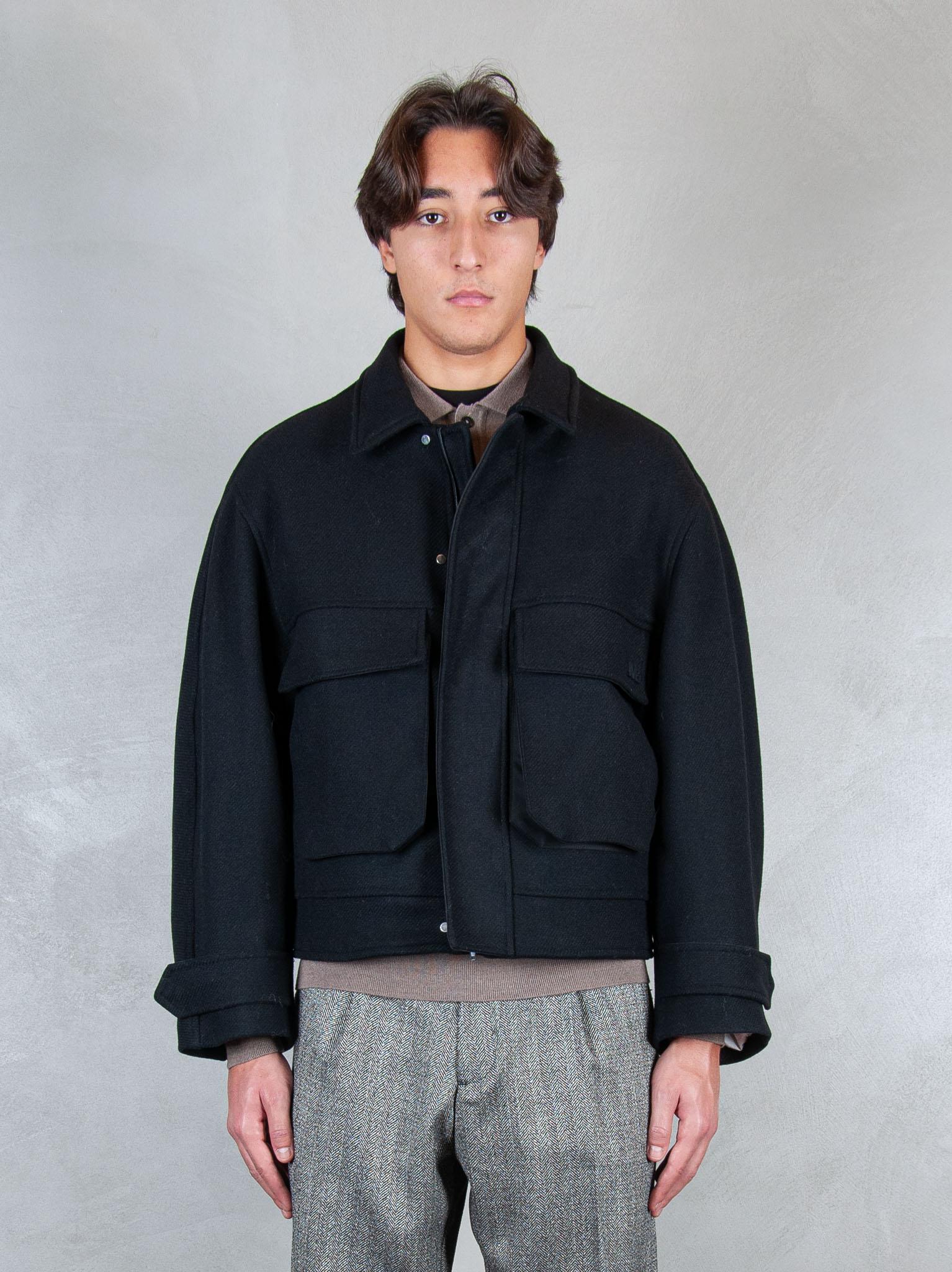 Overshirt GIU3566 NERO I'm Brain 