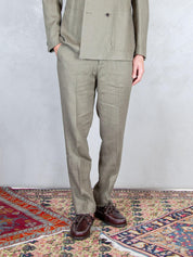 Seinse Pantaloni <BR/>Lino PSE1523 MILITARE Seinse 