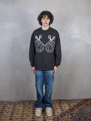 TTT T-Shirt <BR/>Mobius Band Ls 12LS003 BLACK TTT 