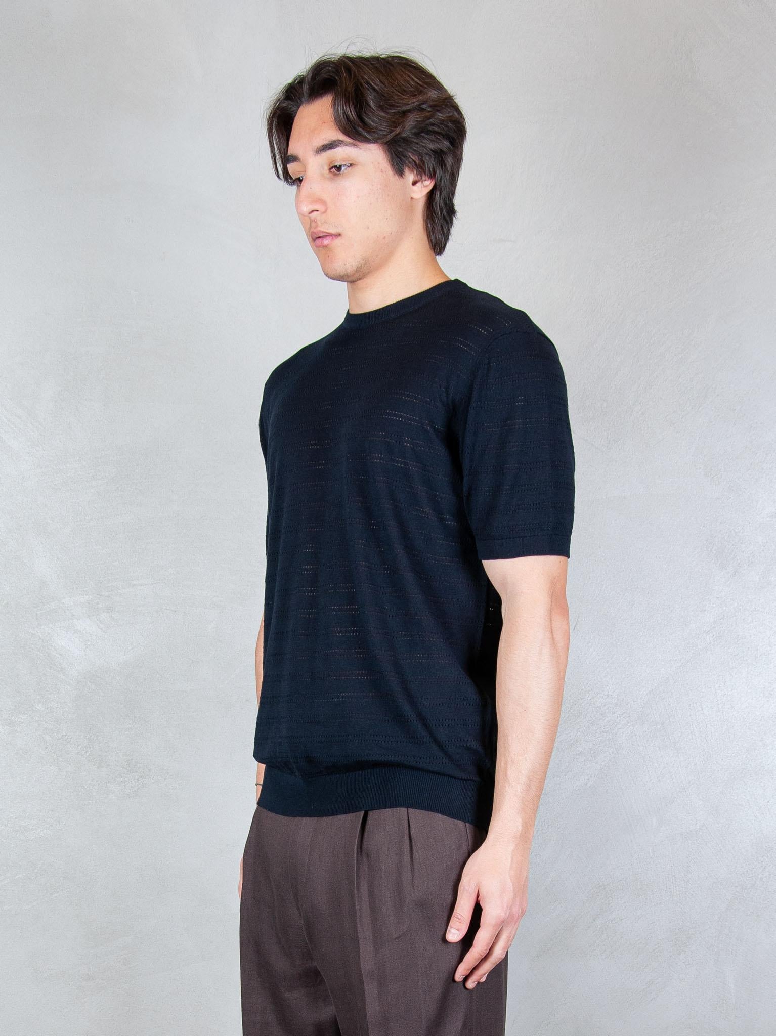 Seinse Maglia Traforata ME3260 BLUE NAVY Seinse 