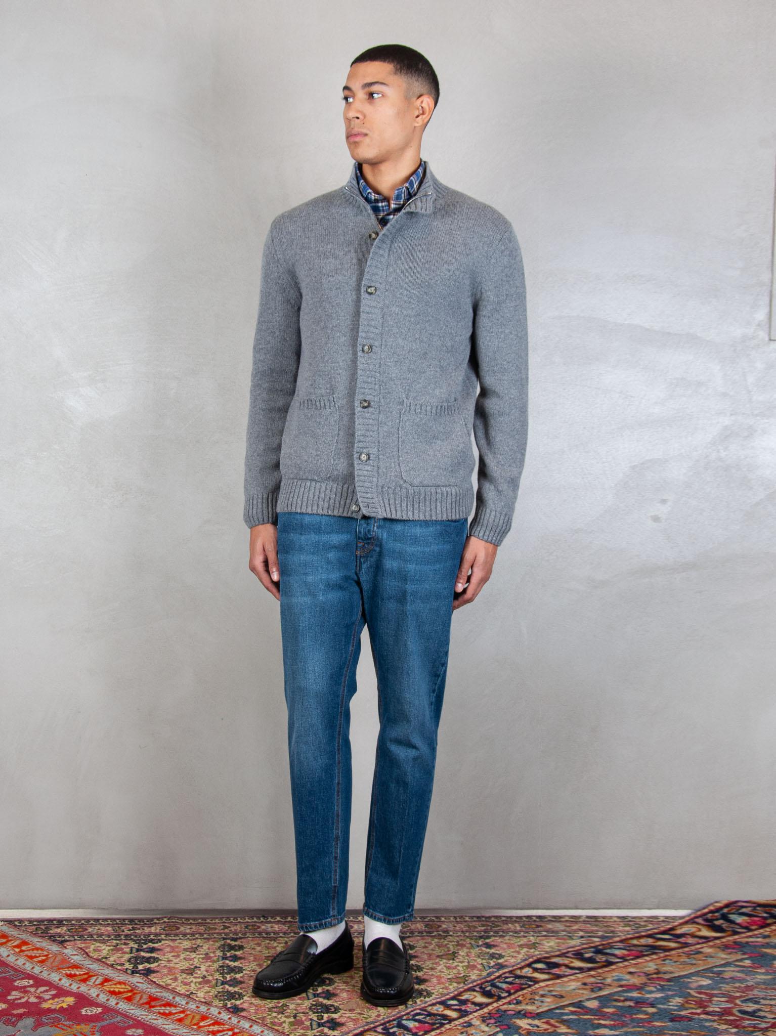 Luigi Gentile Maglia Giubbotto Zip e Bottoni LG1206 04 Luigi Gentile 