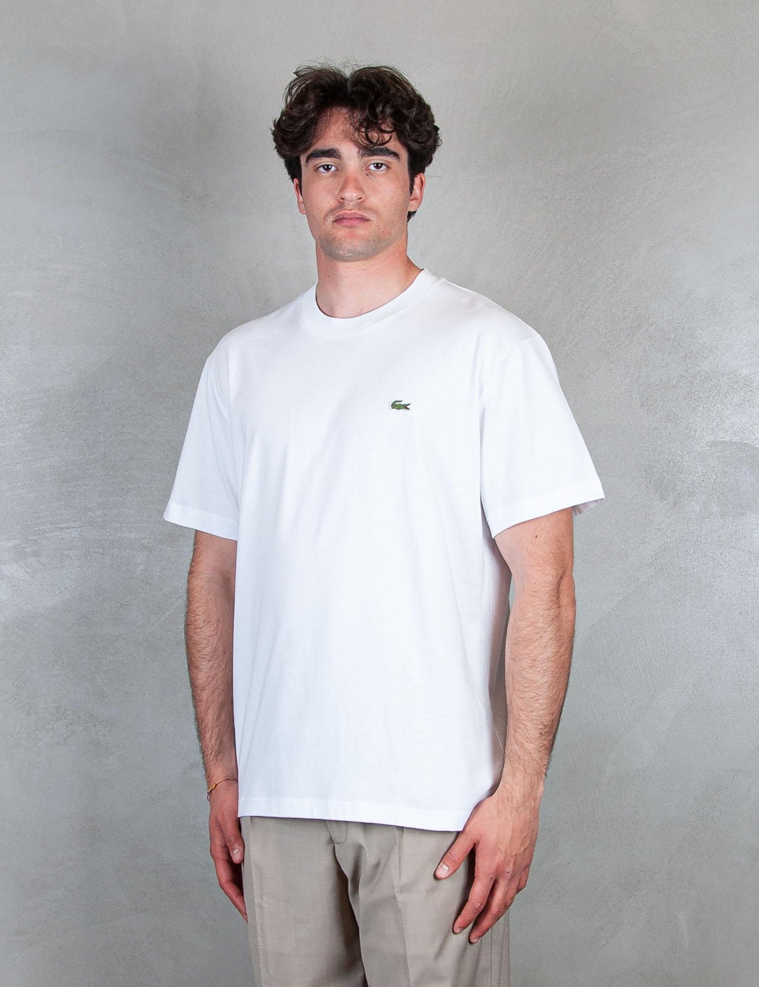T-Shirt in cotone TH7318 001 Lacoste 