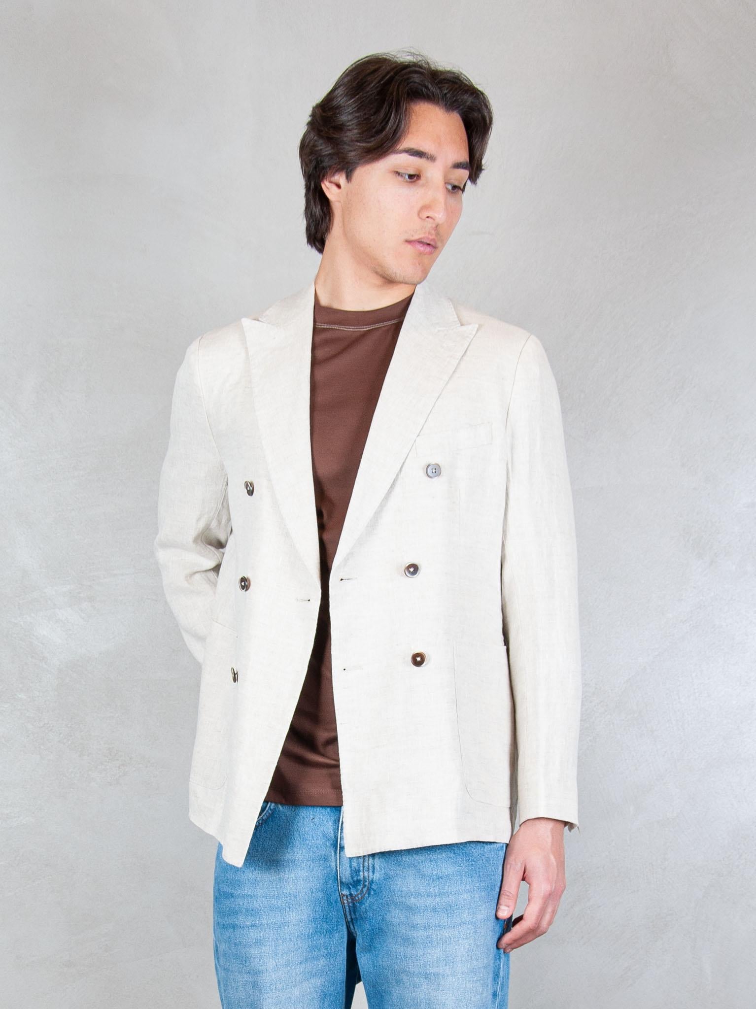 Seinse Giacca Doppiopetto Rever Lancia GAE1131 BEIGE Seinse 