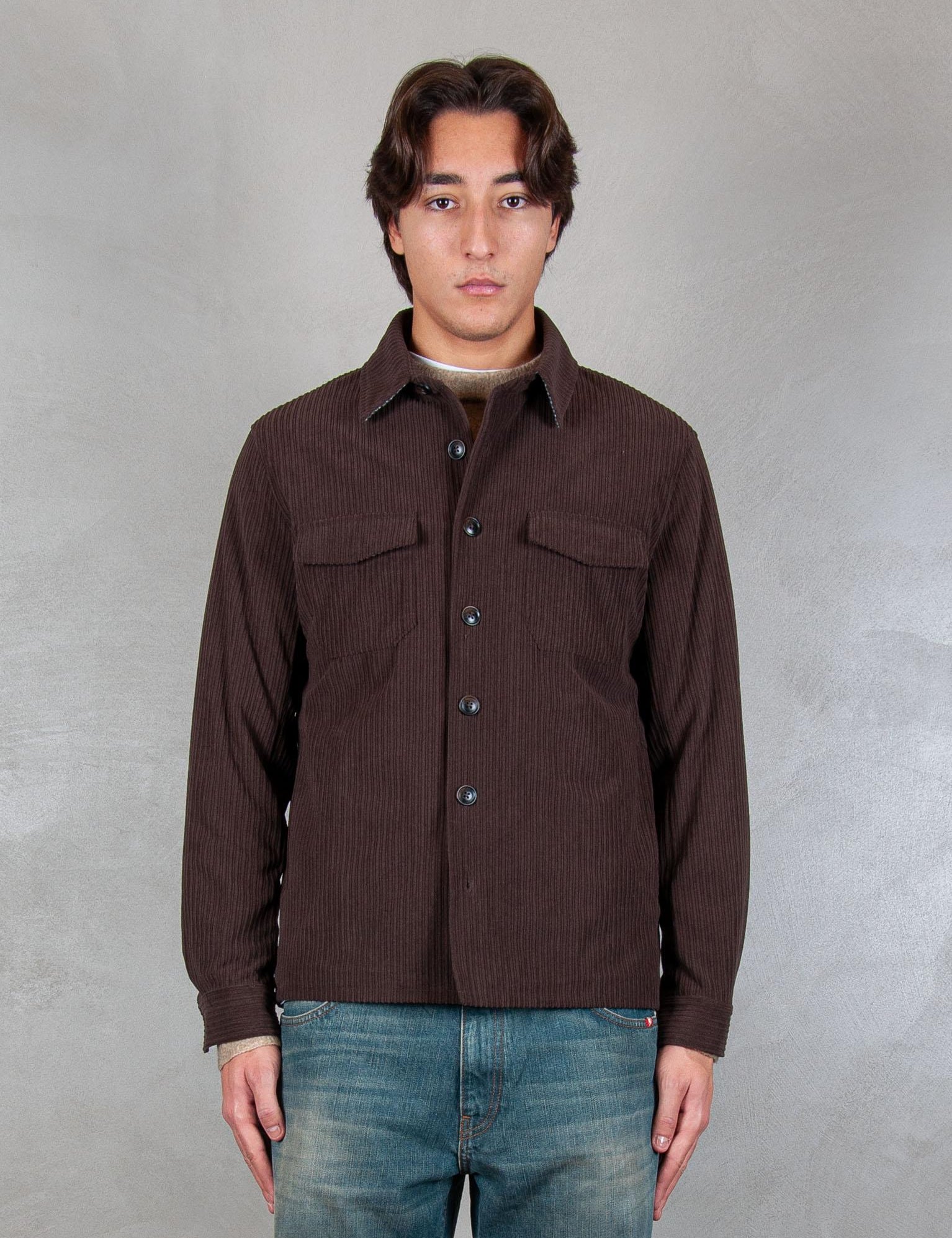 Overshirt costa GBI1067 MORO Seinse 