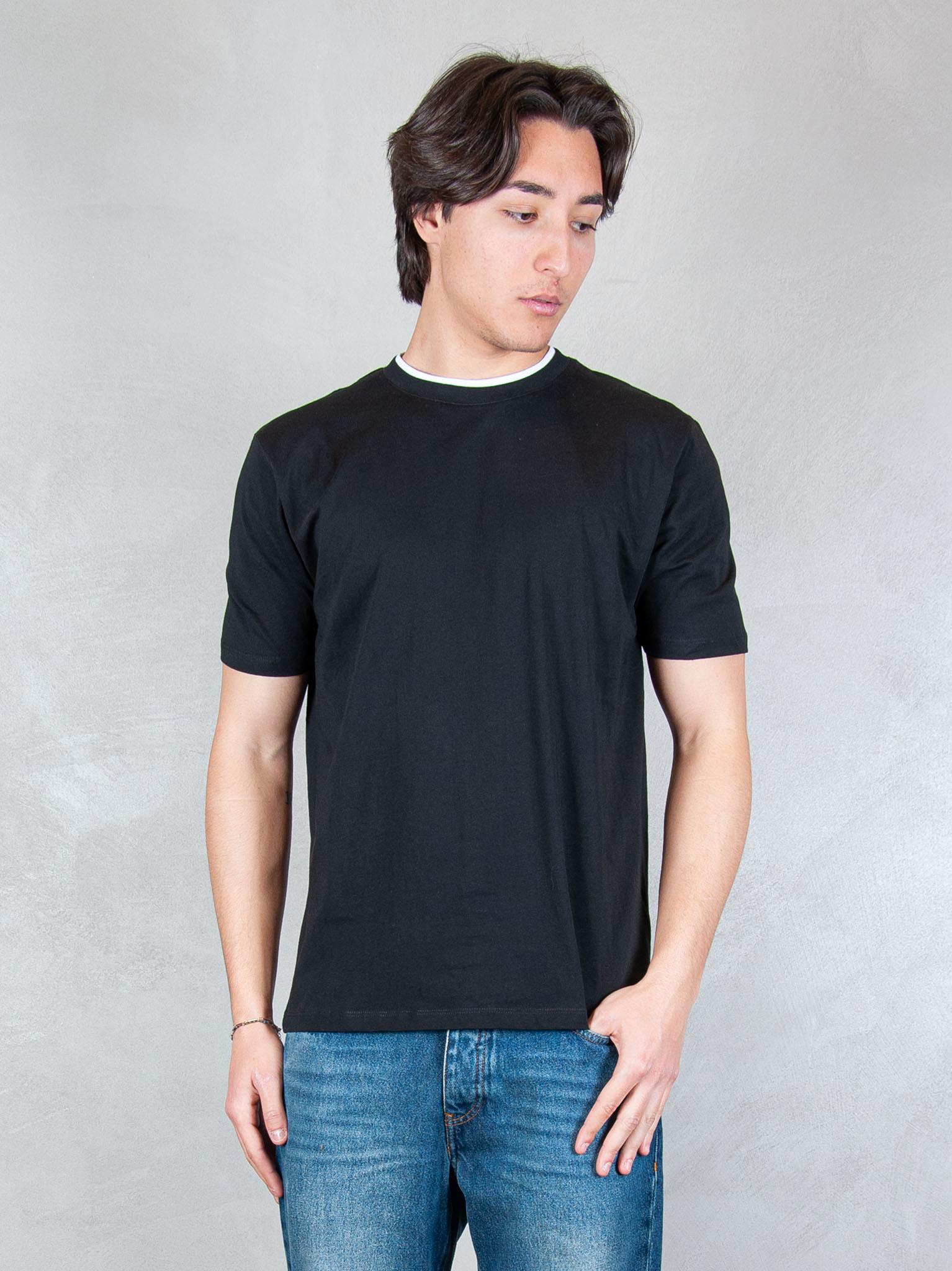 Seinse Tshirt Doppio Collo TE3215 NERO Seinse 