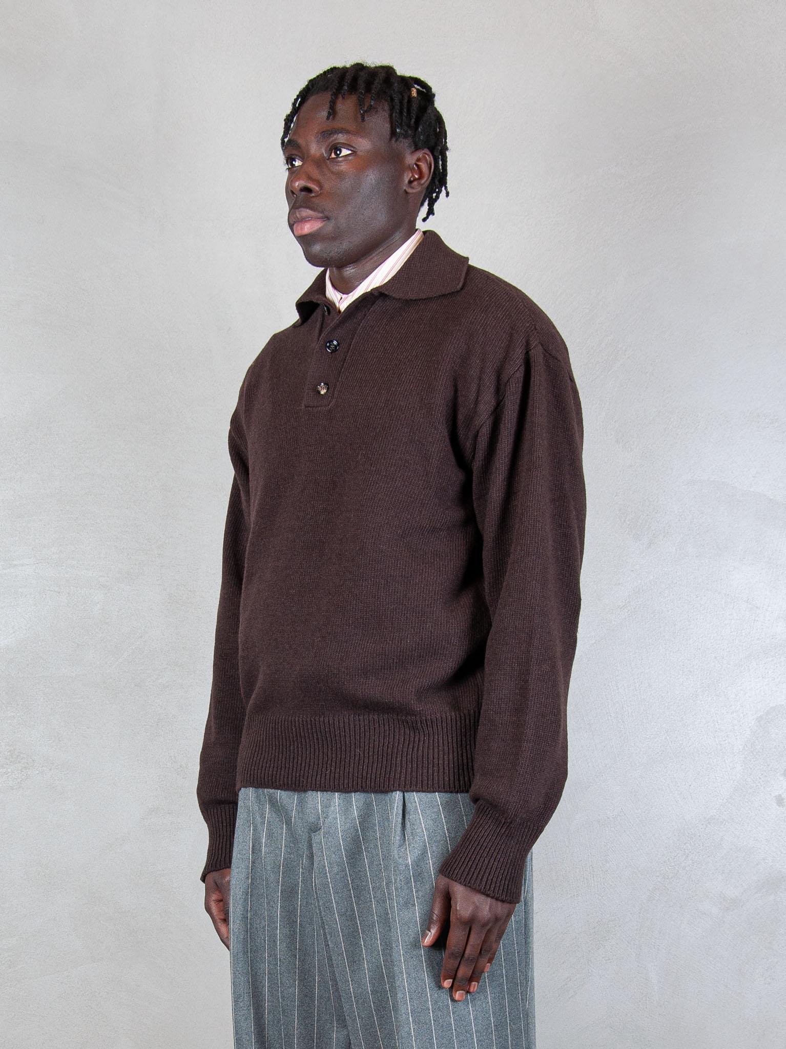 Hi Five Maglia Hongdae Polo HONGDAE POLO MARRONE Hi Five 