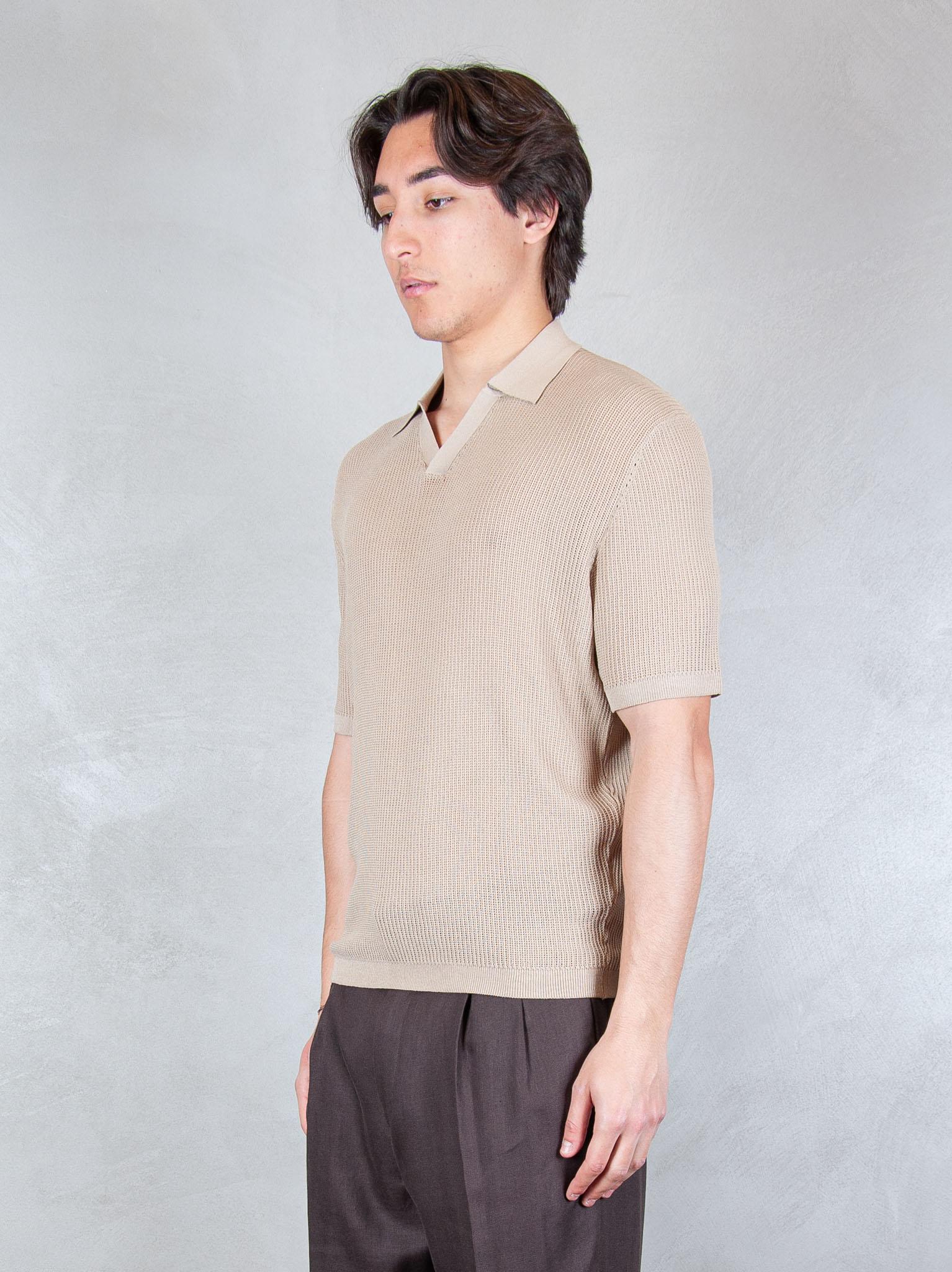 Seinse Maglia Polo Capri Traforata ME3203 BEIGE Seinse 