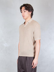 Seinse Maglia <BR/>Polo Capri Traforata ME3203 BEIGE Seinse 