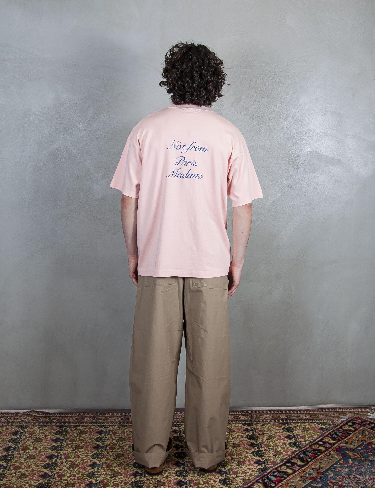 Le T-Shirt Slogan Cursive G-TS209-CO002 LPI Drôle De Monsieur 