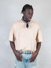 Hi Five Tshirt <BR/>Vintage Wash Boxy VINTAGE WASH BOXY SAND Hi Five 