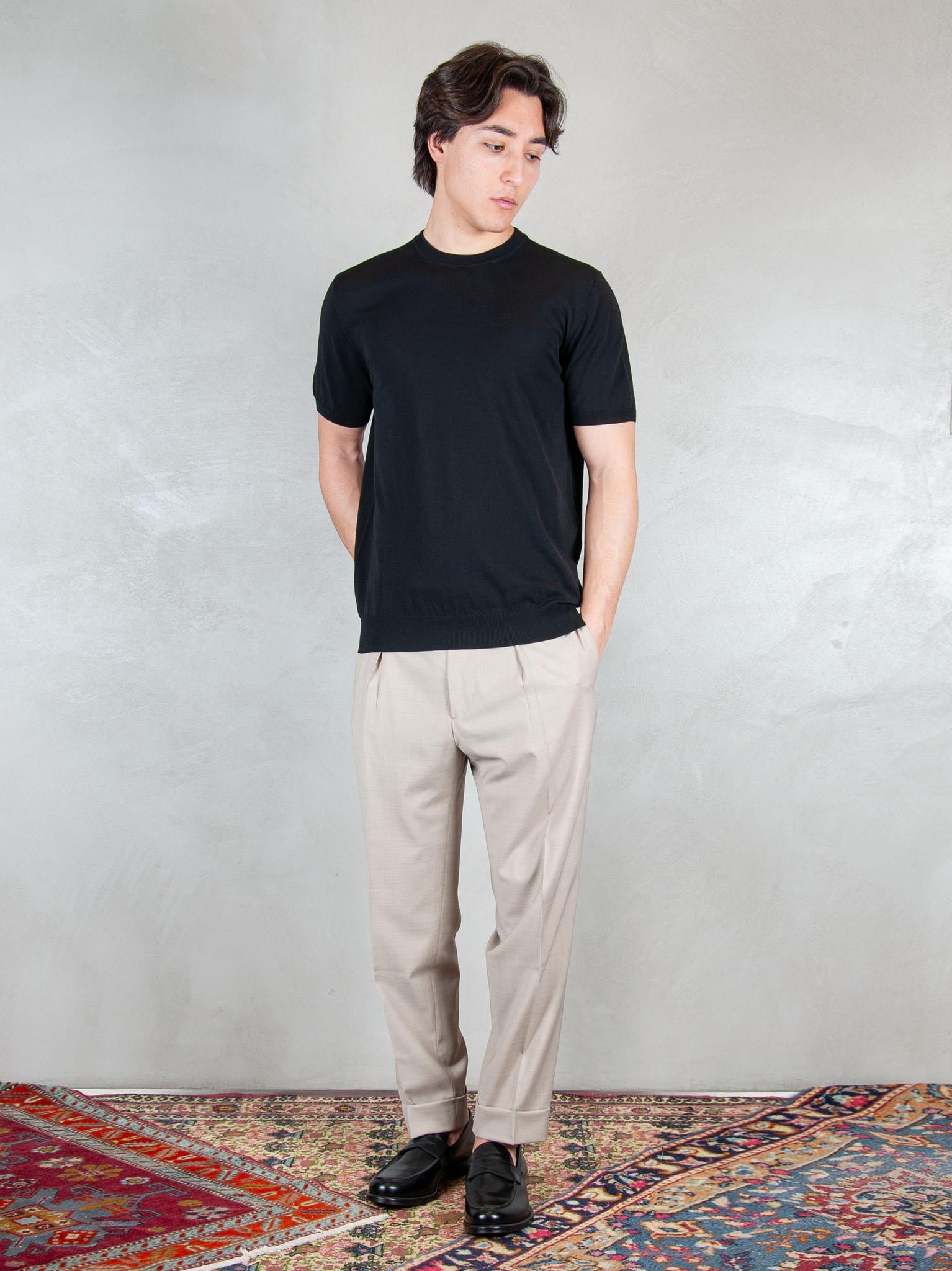 Raphael1966 Maglia Tshirt Cotone Crepe DK17003 NERO Raphael - Dkt 