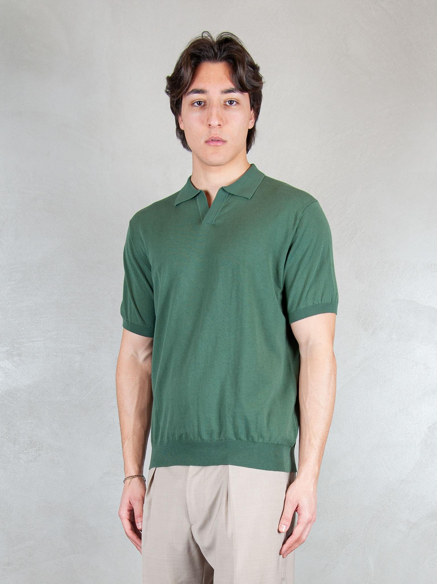 Raphael1966 Maglia Polo Capri Cotone Crepe DK17008 FORESTA Raphael - Dkt 