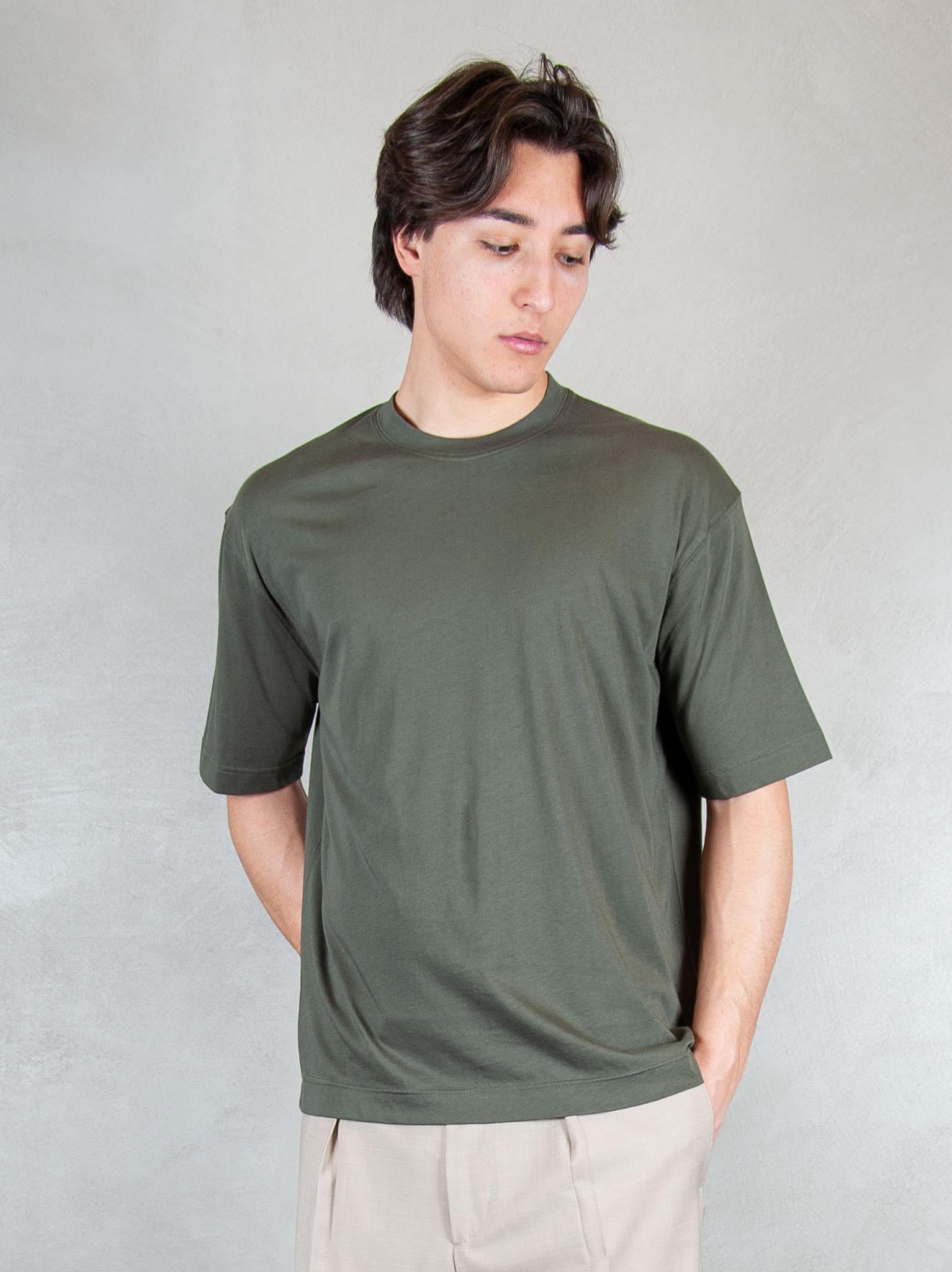 Raphael1966 Tshirt Basic Cotone Pima DK17106 MILITARE Raphael - Dkt 