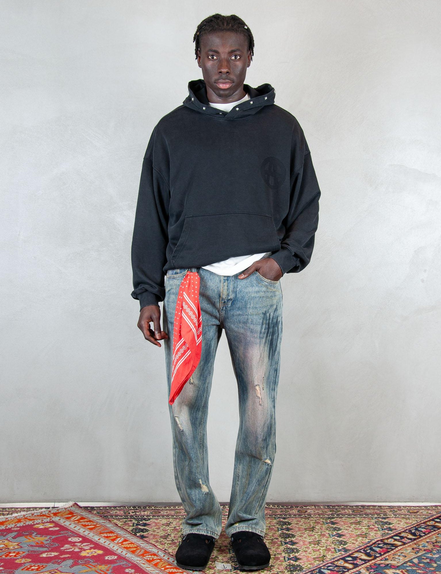 >Studded Anarchy STUDDED ANARCHY WASHED BLACK Acupuncture 