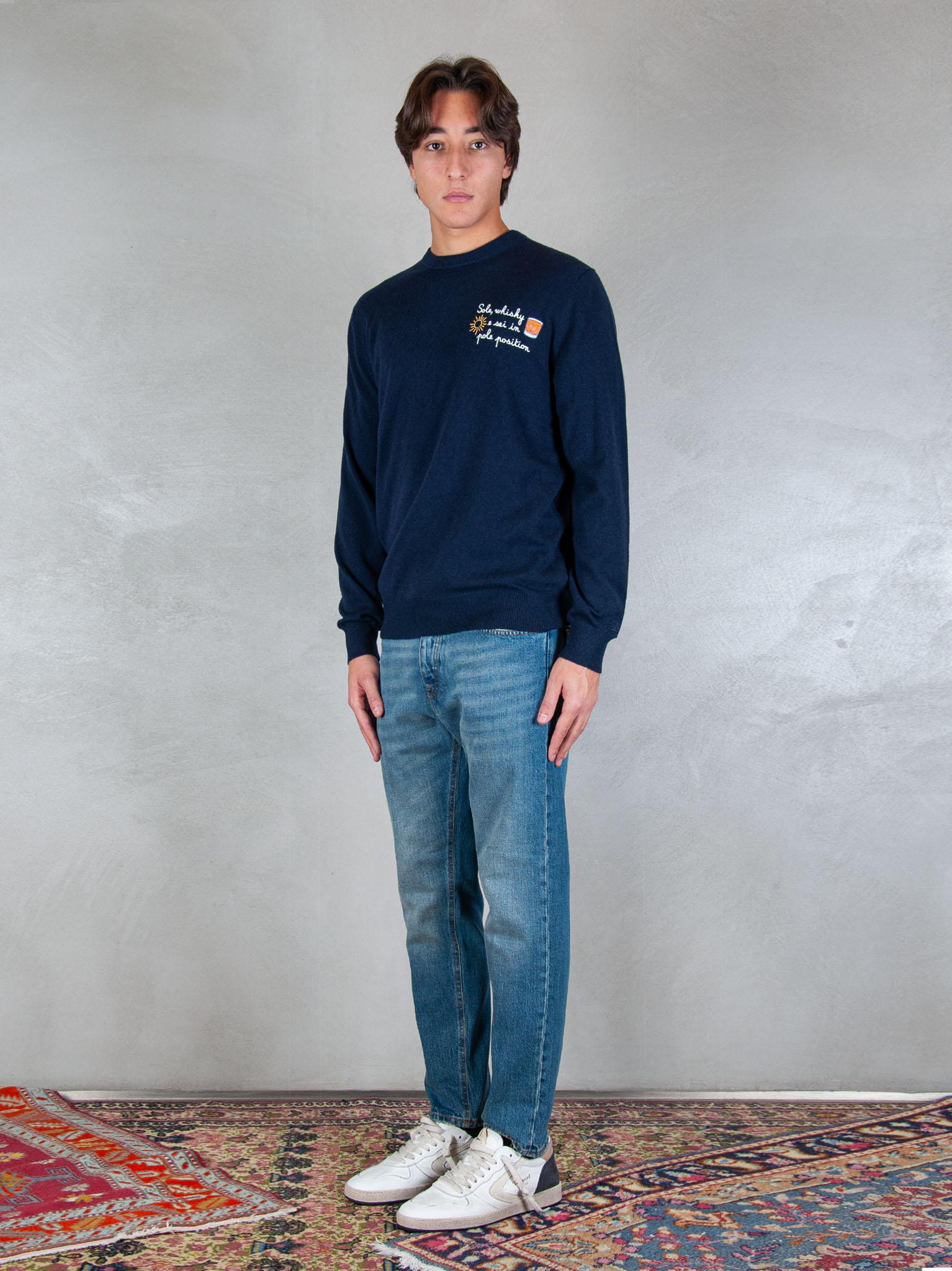 MC2 Saint Barth maglia Heron embroyed wool HER0024 03392I MC2 St Barth 