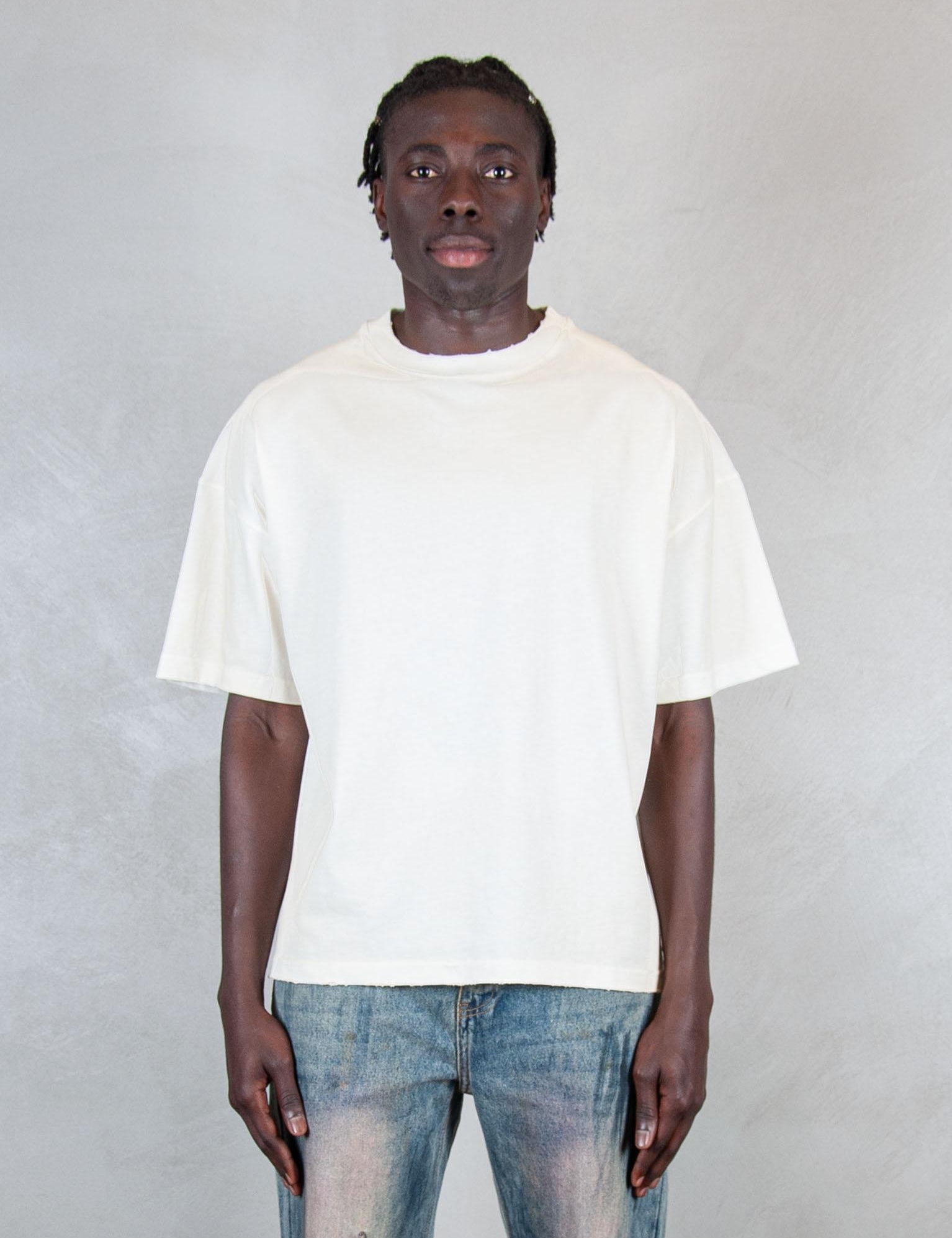 >Vintage Wash Boxy VINTAGE WASH BOXY CREAM Hi Five 