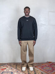 Drôle De Monsieur Felpa <BR/>Le Sweatshirt Slogan Classique SW148-CO127 BL Drôle De Monsieur 