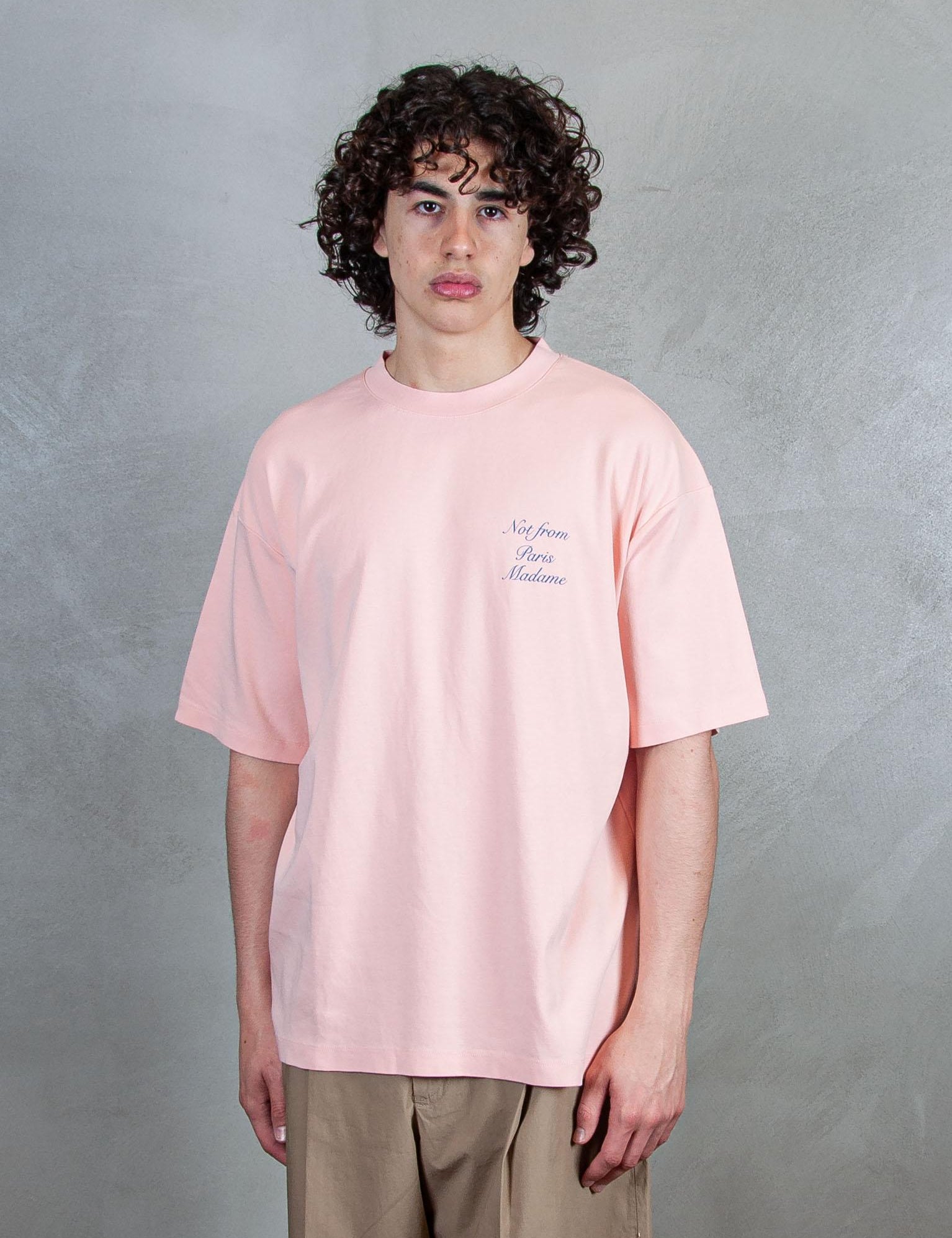 Le T-Shirt Slogan Cursive G-TS209-CO002 LPI Drôle De Monsieur 