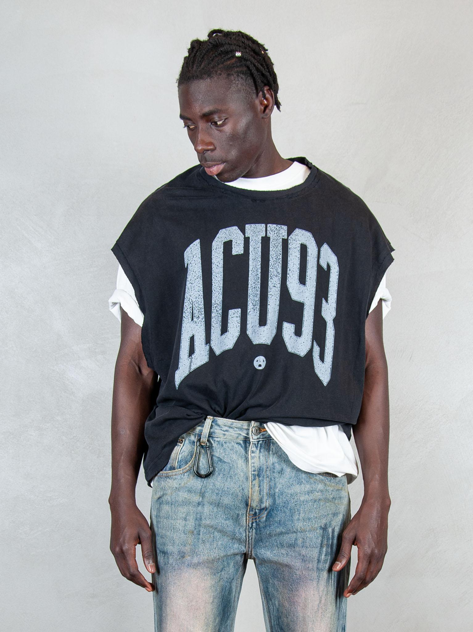 Acupuncture T-shirt Touch Down TOUCH DOWN WASHED BLACK Acupuncture 