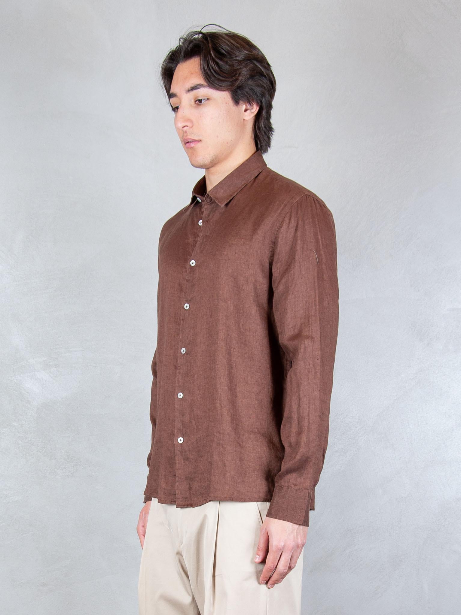 Seinse Camicia Lino CE1081 MOKA Seinse 