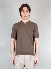 Raphael1966 Maglia <BR/>Polo Capri Cotone Crepe DK17008 MORO Raphael - Dkt 